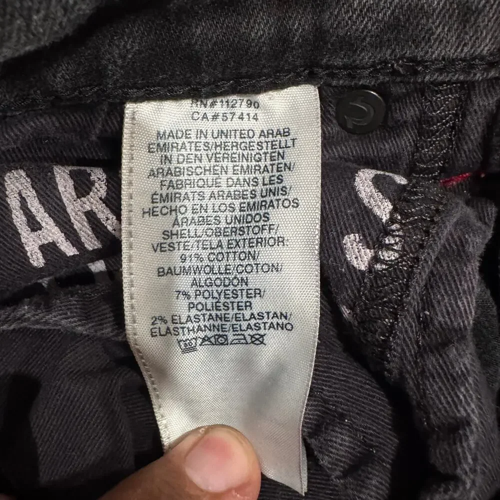 True Religion x Manchester United Ricky SE Jeans Black W29 Official Collab